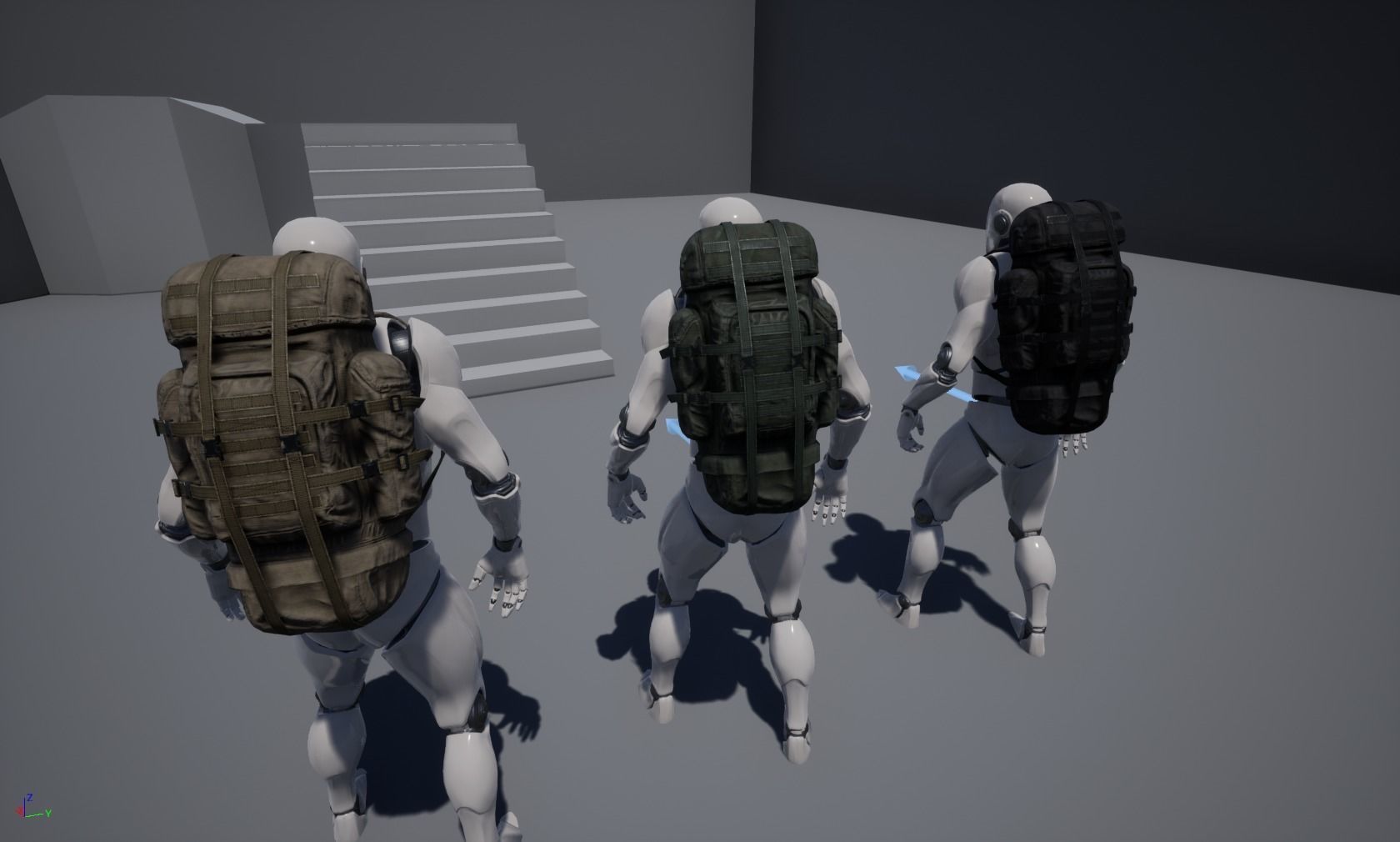 Backpack 01 Low-poly 3D model_8