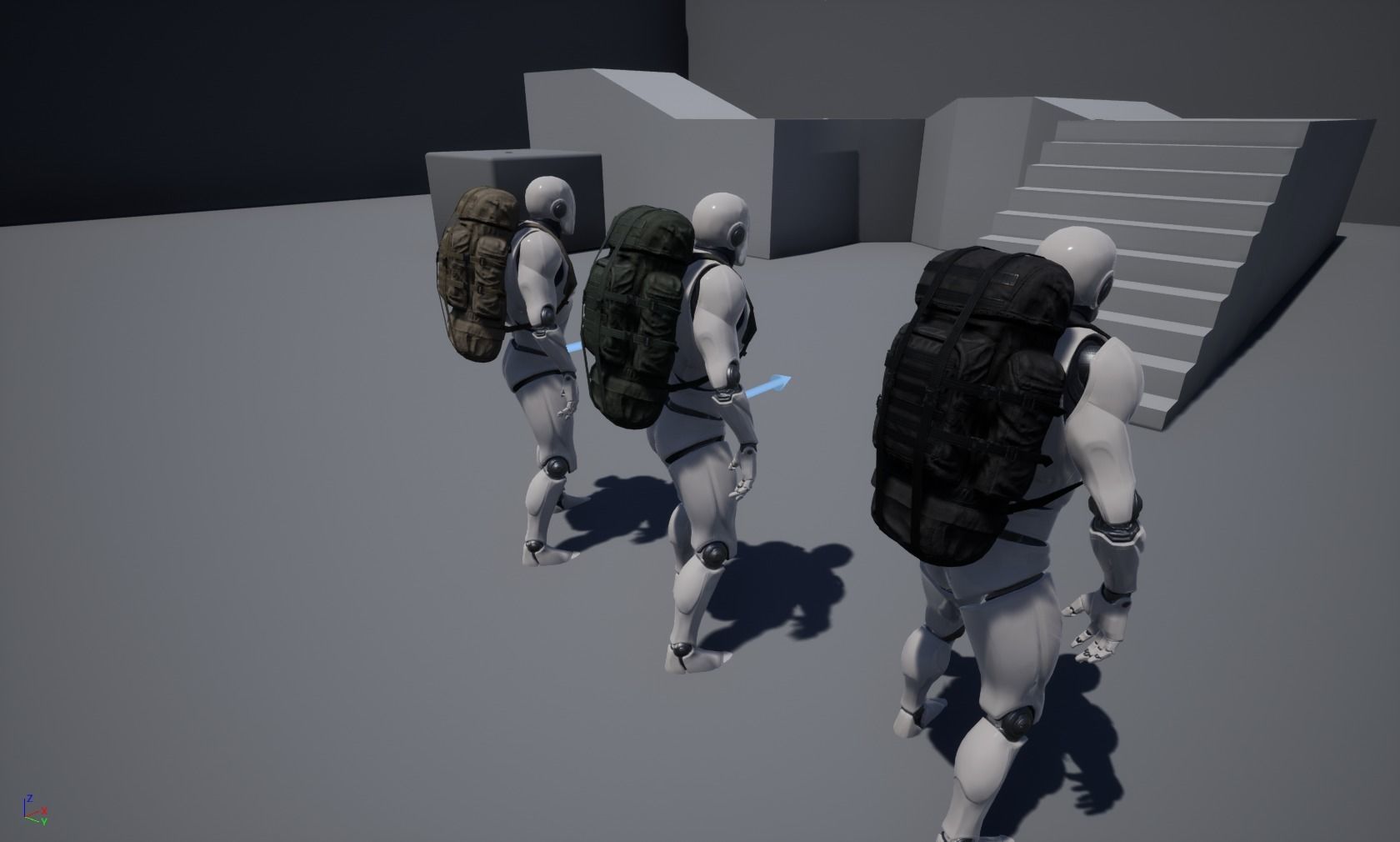 Backpack 01 Low-poly 3D model_9