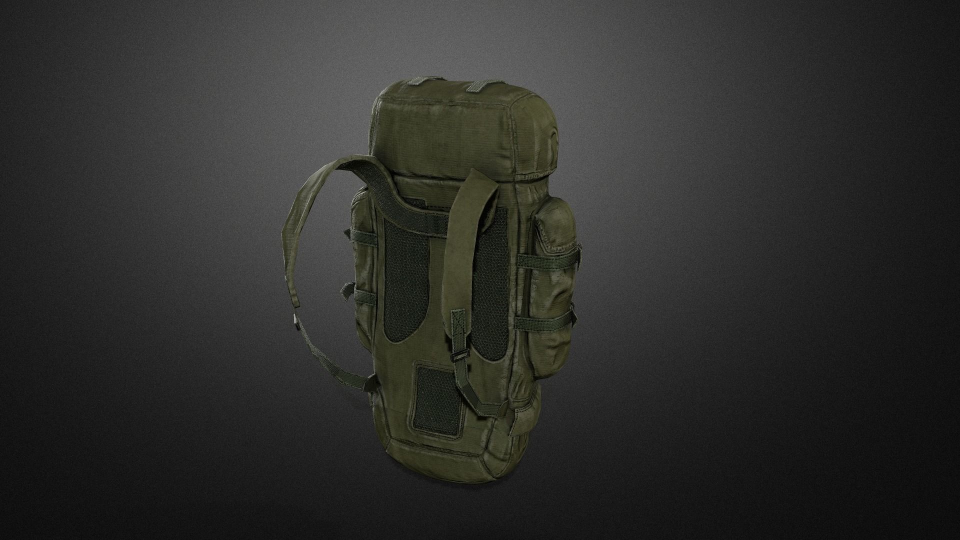 Backpack 01 Low-poly 3D model_4