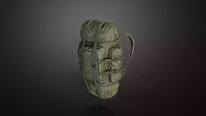 Backpack 01 Low-poly 3D model