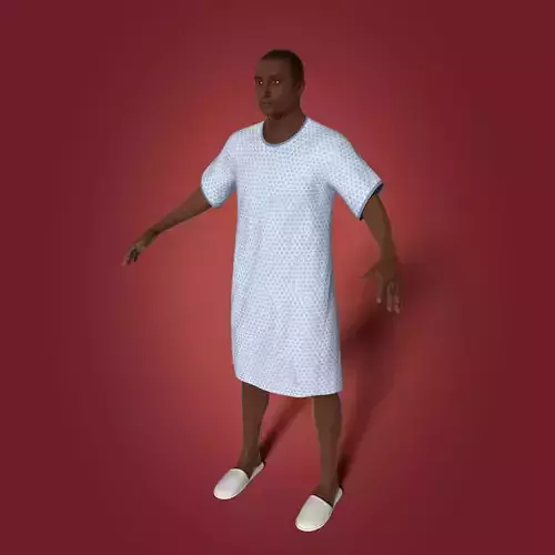 Old African Man - Patient 3D model