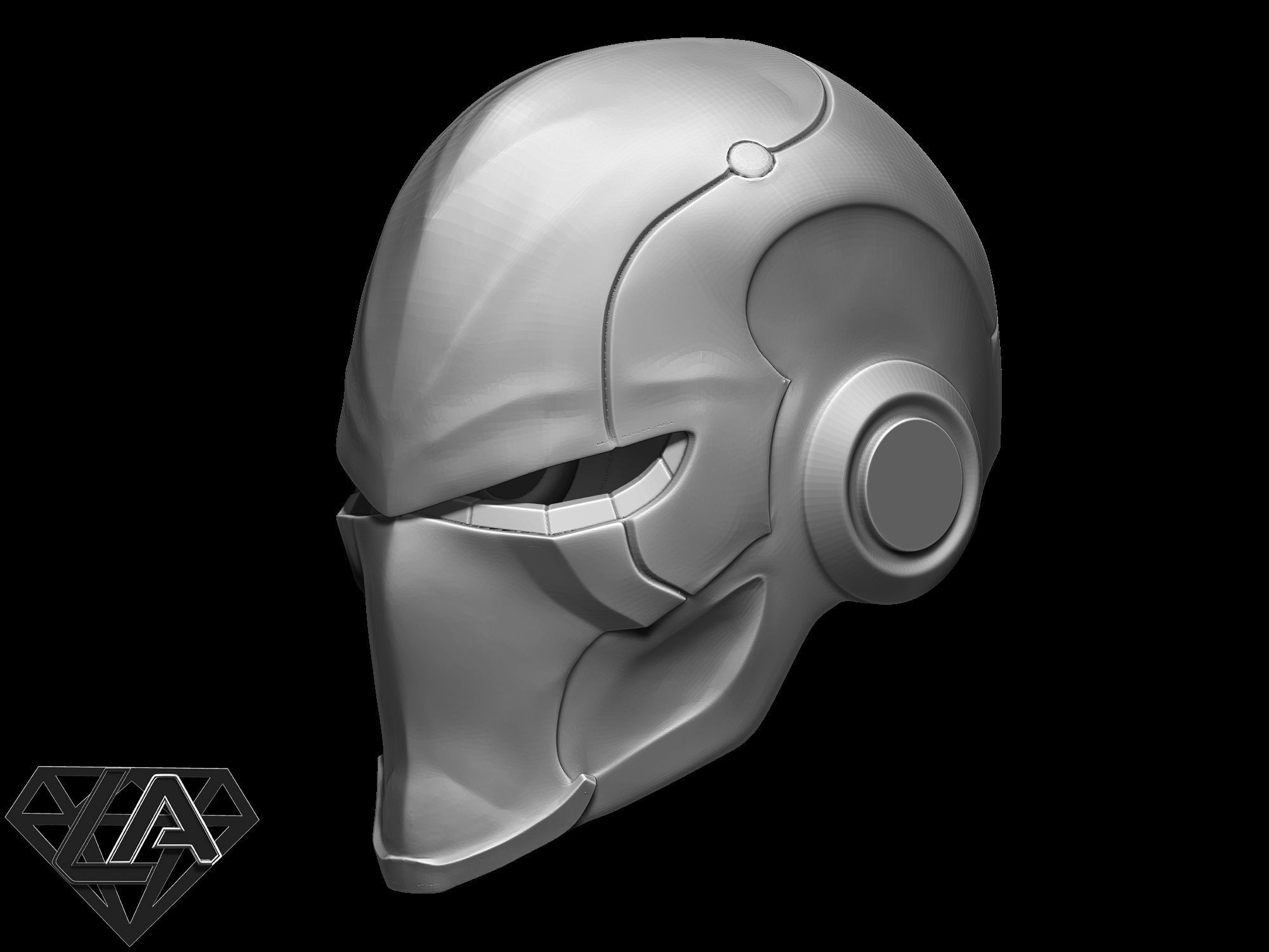Ronin warrior helmet 3D print model_1