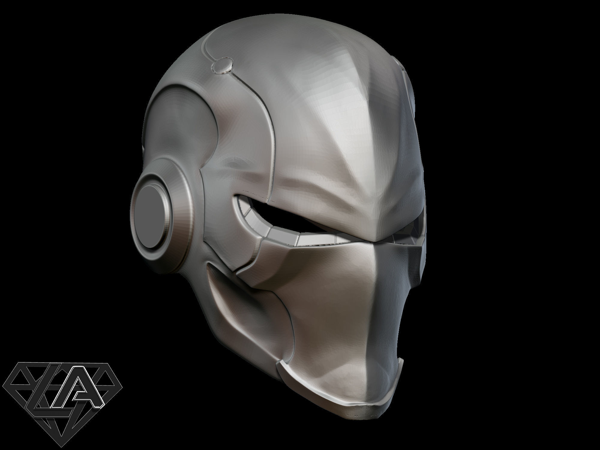 Ronin warrior helmet 3D print model_5