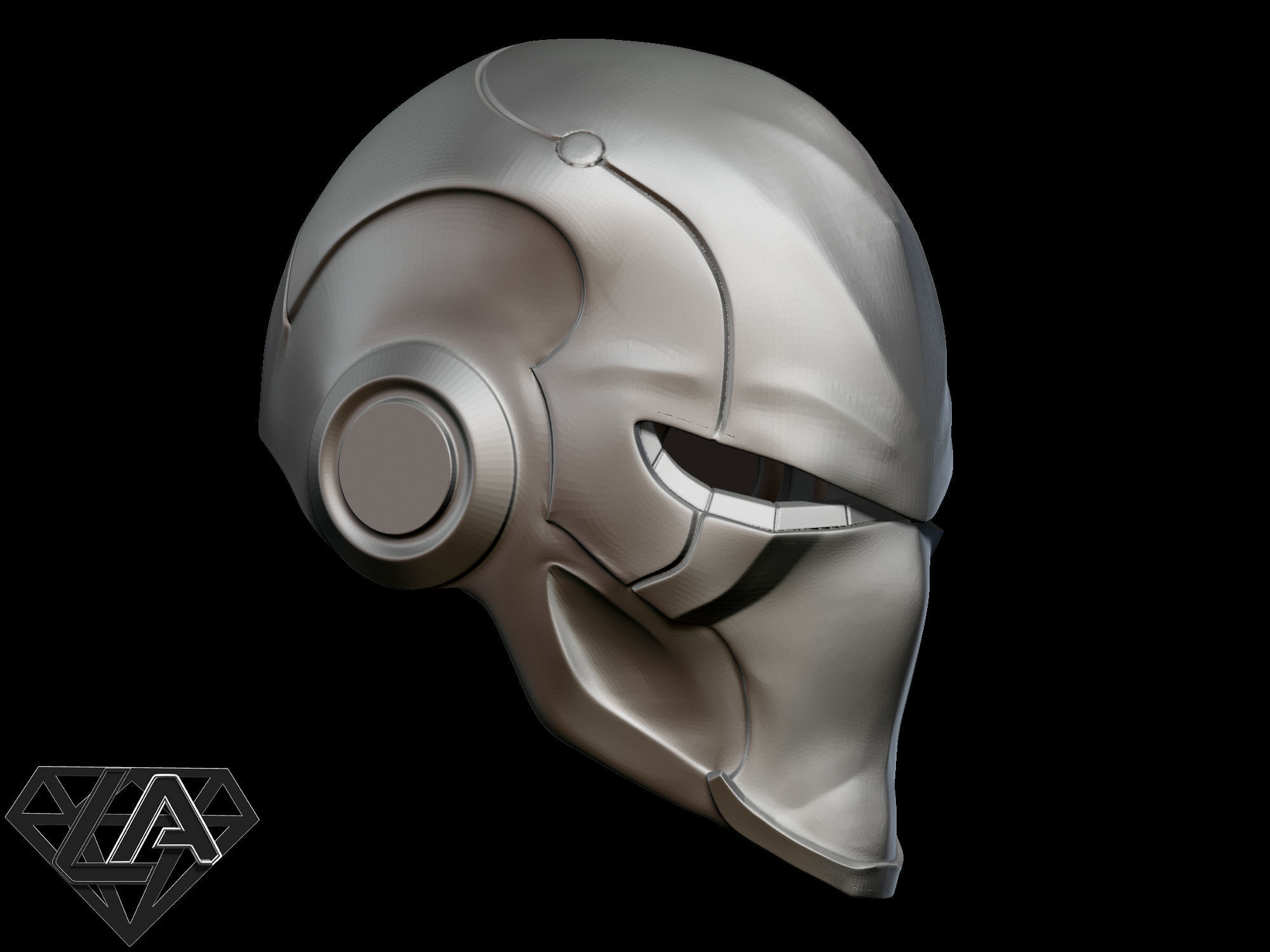 Ronin warrior helmet 3D print model_7