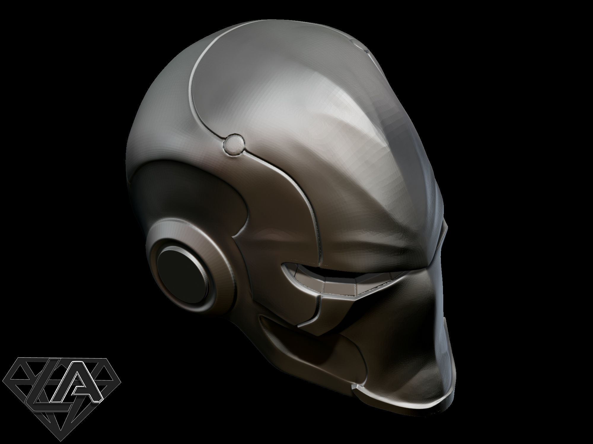 Ronin warrior helmet 3D print model_11