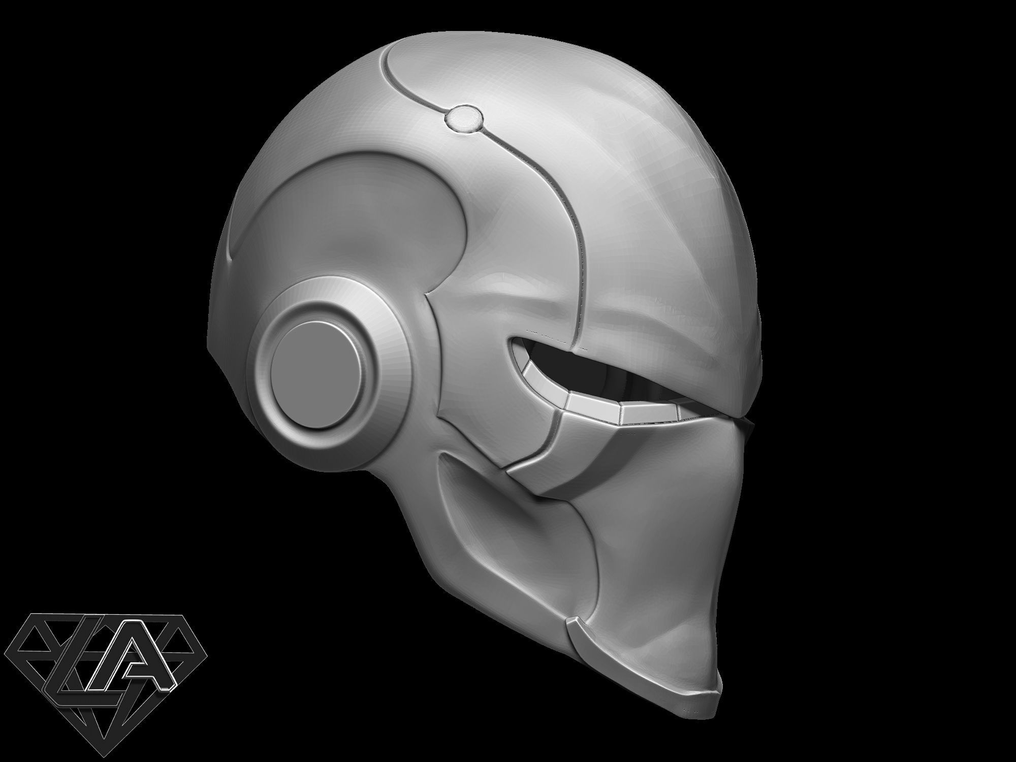 Ronin warrior helmet 3D print model_6