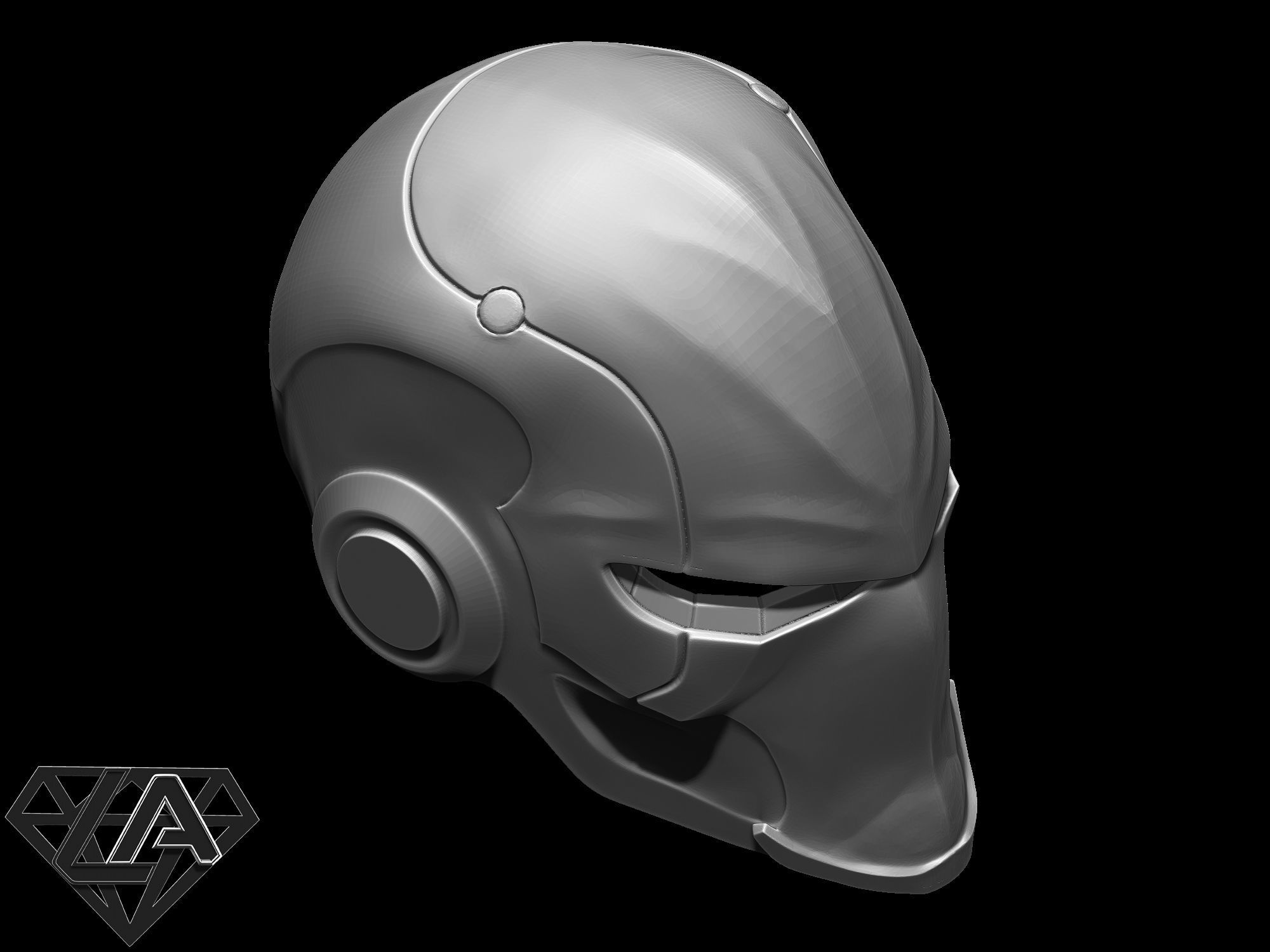 Ronin warrior helmet 3D print model_10