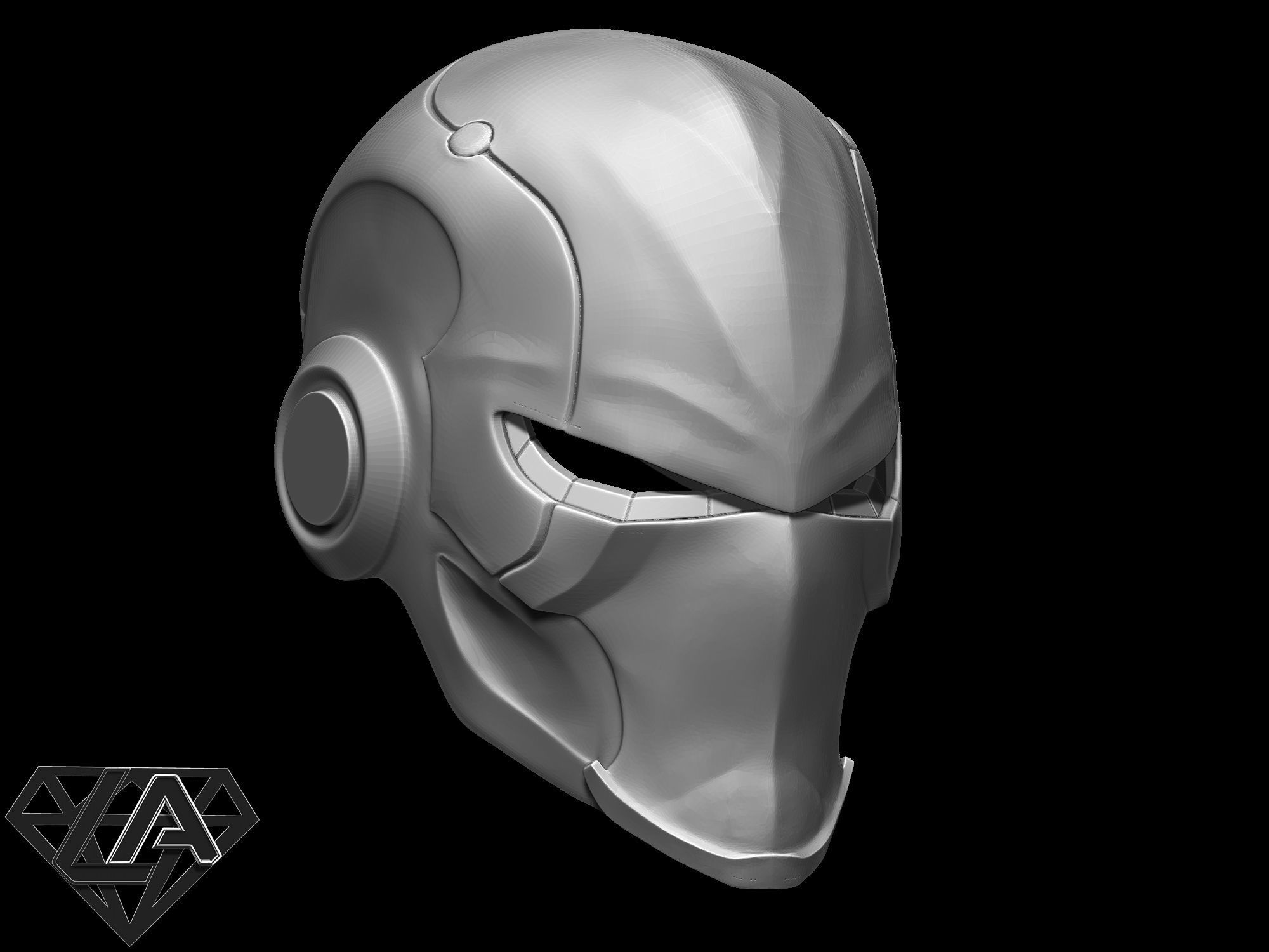 Ronin warrior helmet 3D print model_4
