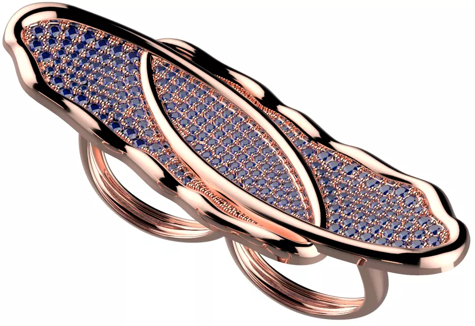 Twist ring 3D print model_0