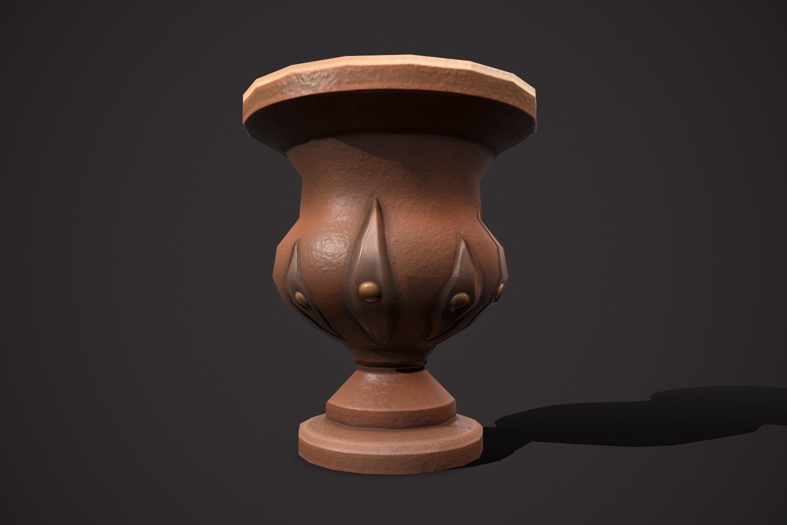magic pots Low-poly 3D model_37
