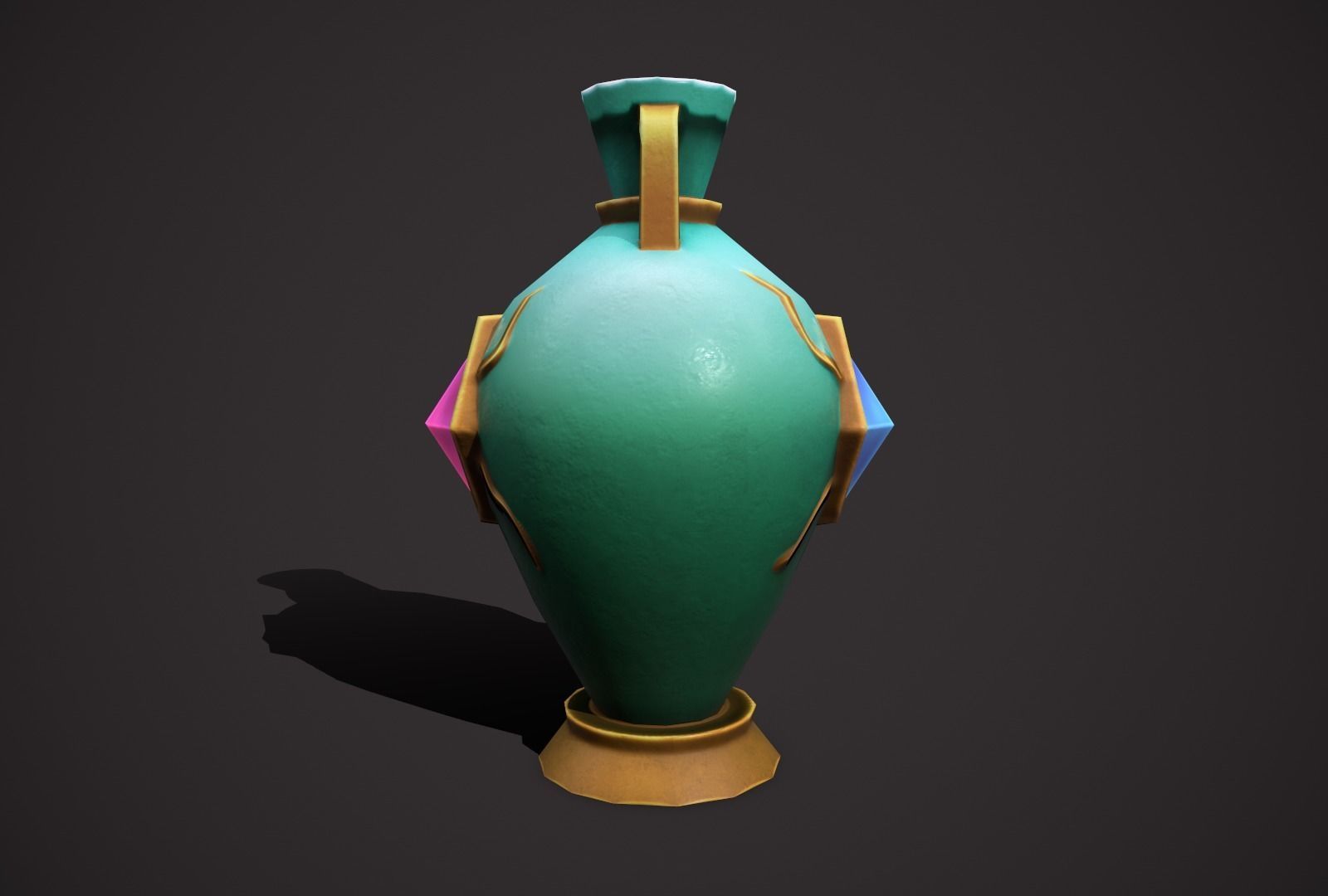 magic pots Low-poly 3D model_20