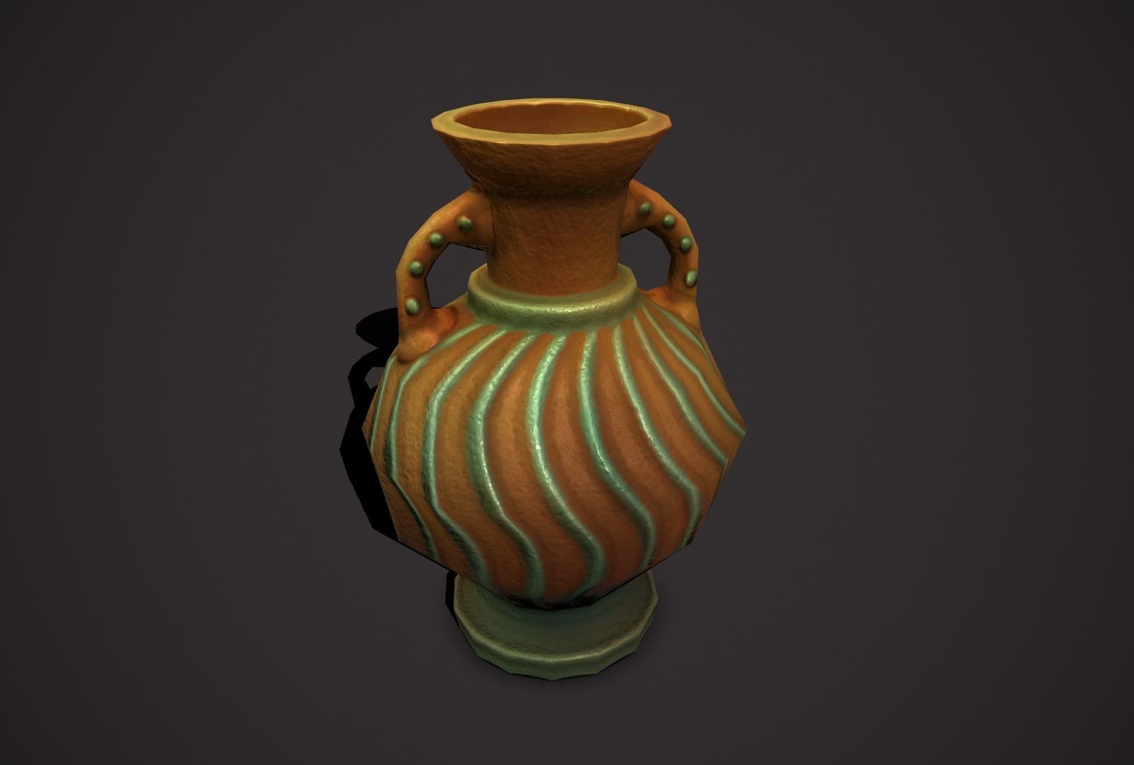 magic pots Low-poly 3D model_15