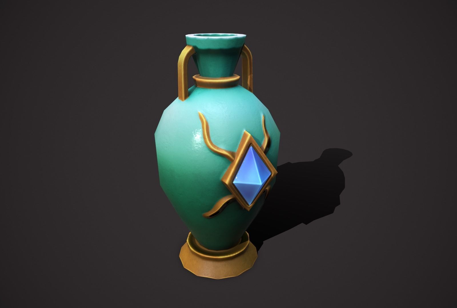magic pots Low-poly 3D model_19
