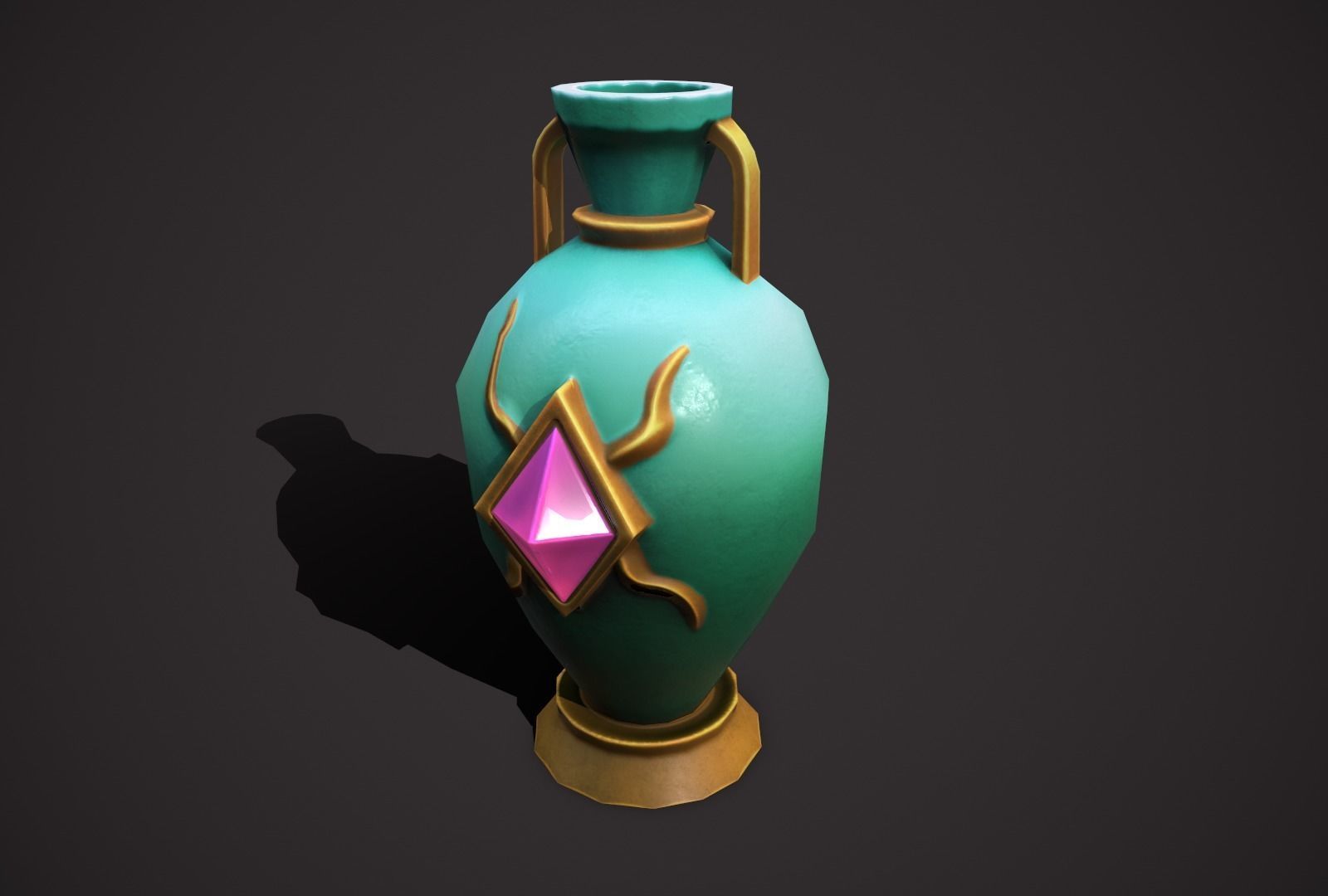 magic pots Low-poly 3D model_18