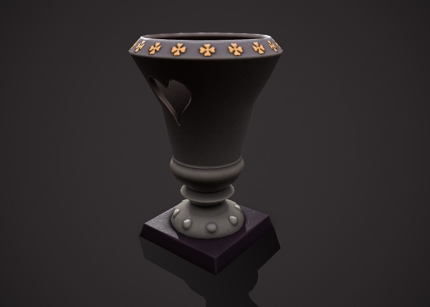 magic pots Low-poly 3D model_35