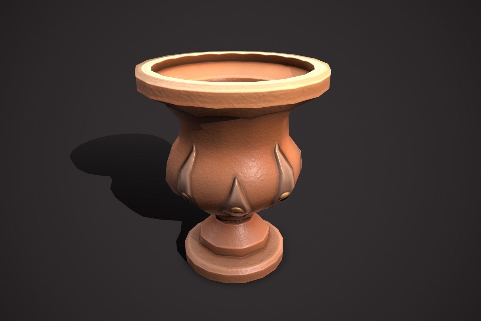 magic pots Low-poly 3D model_36