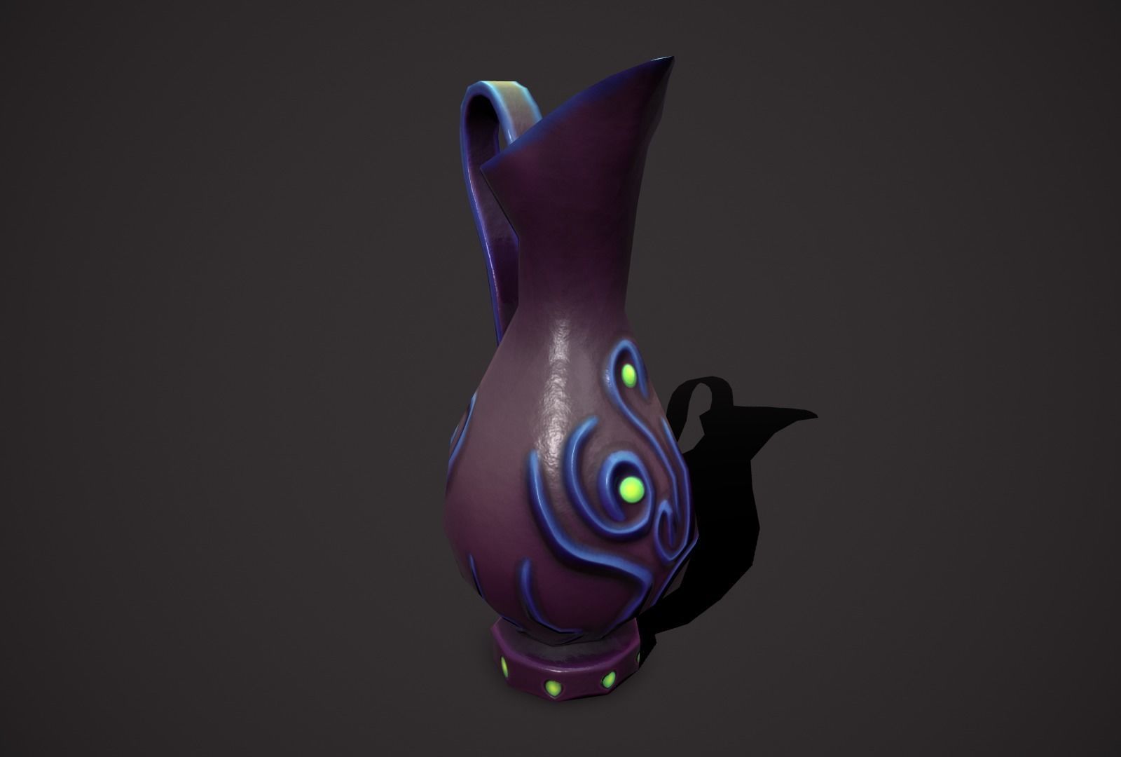 magic pots Low-poly 3D model_17