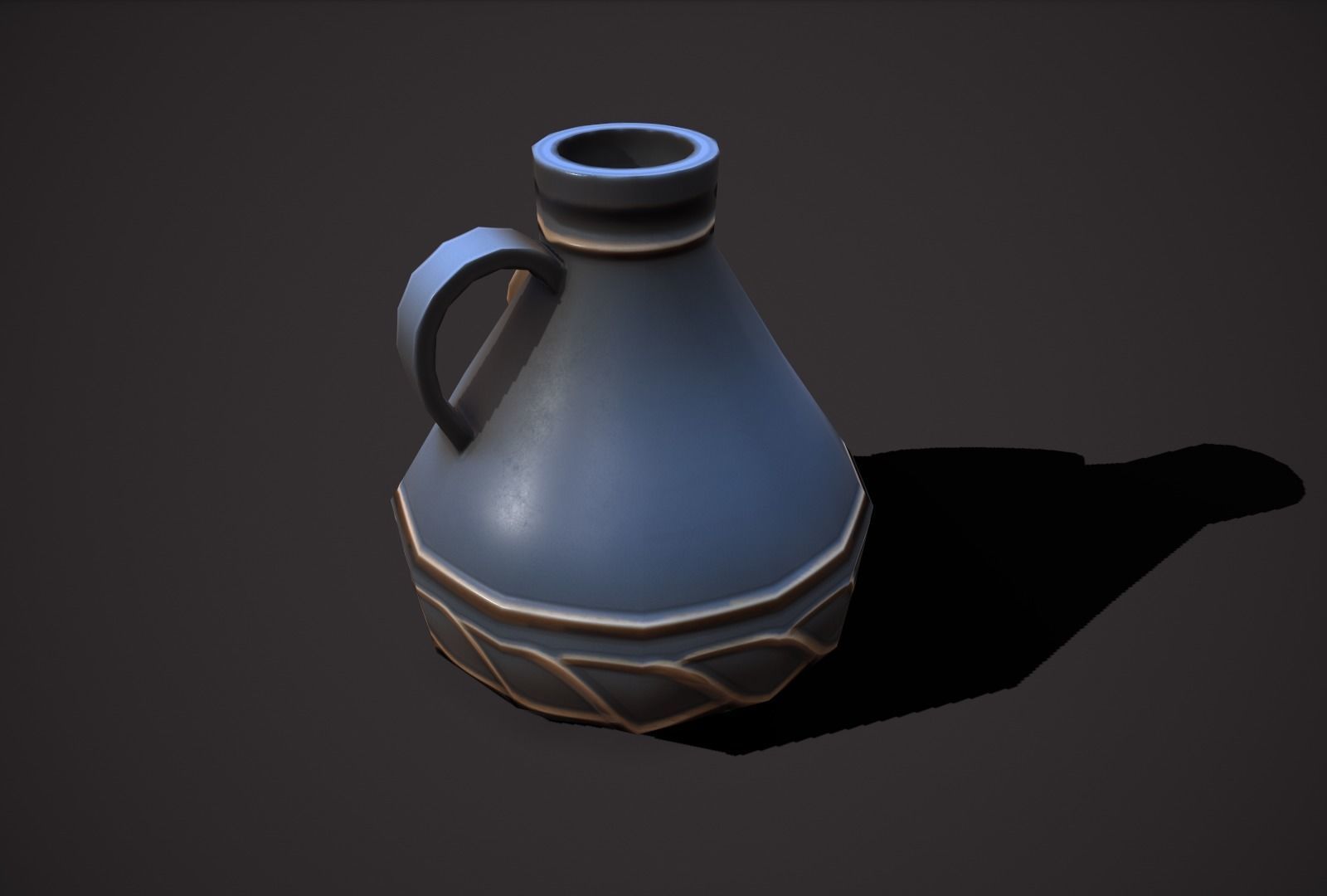 magic pots Low-poly 3D model_9