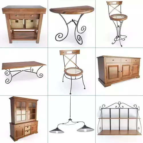 French Luberon Wooden Collection