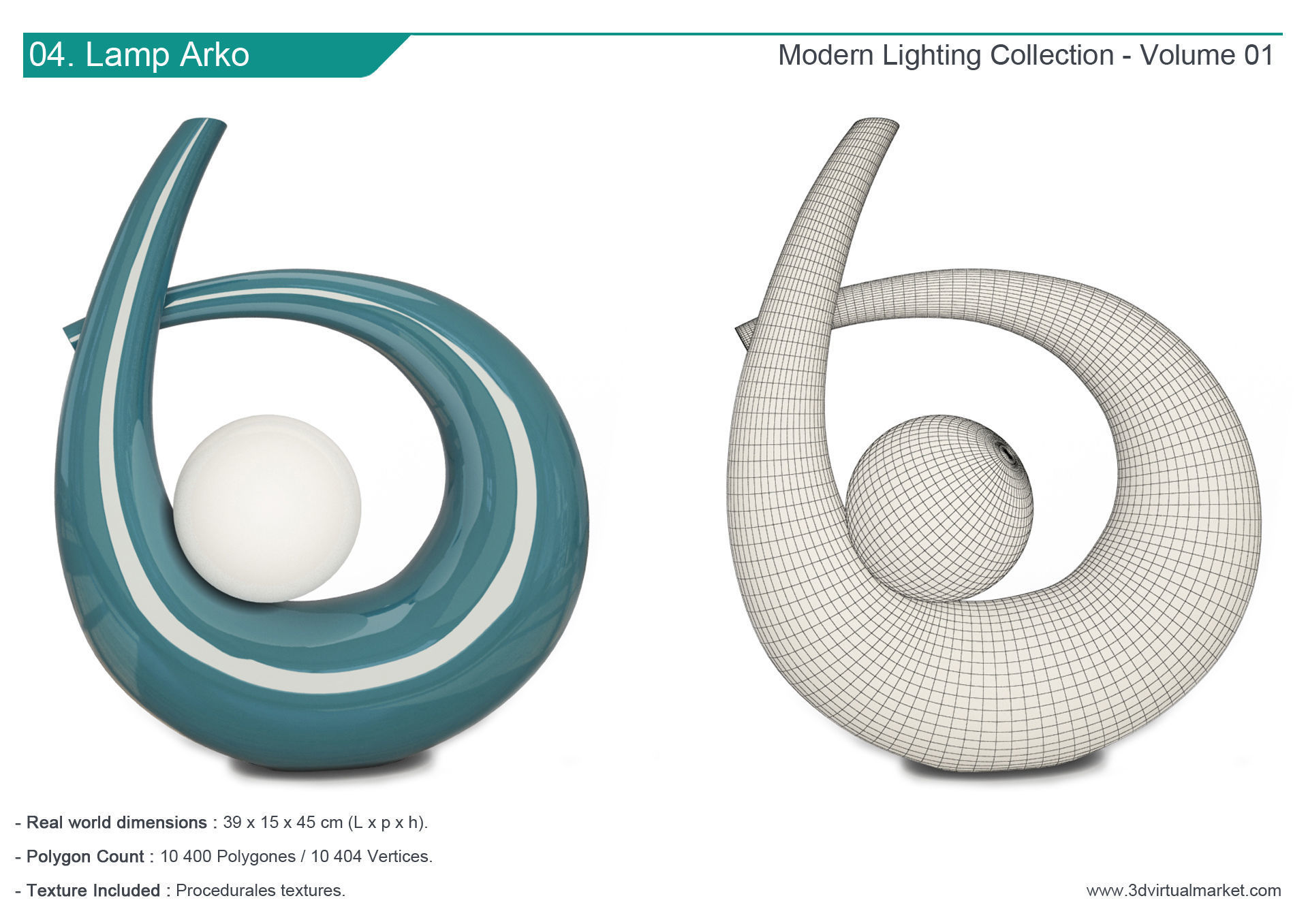 Modern Lamps Collection Faiences 3D model_5