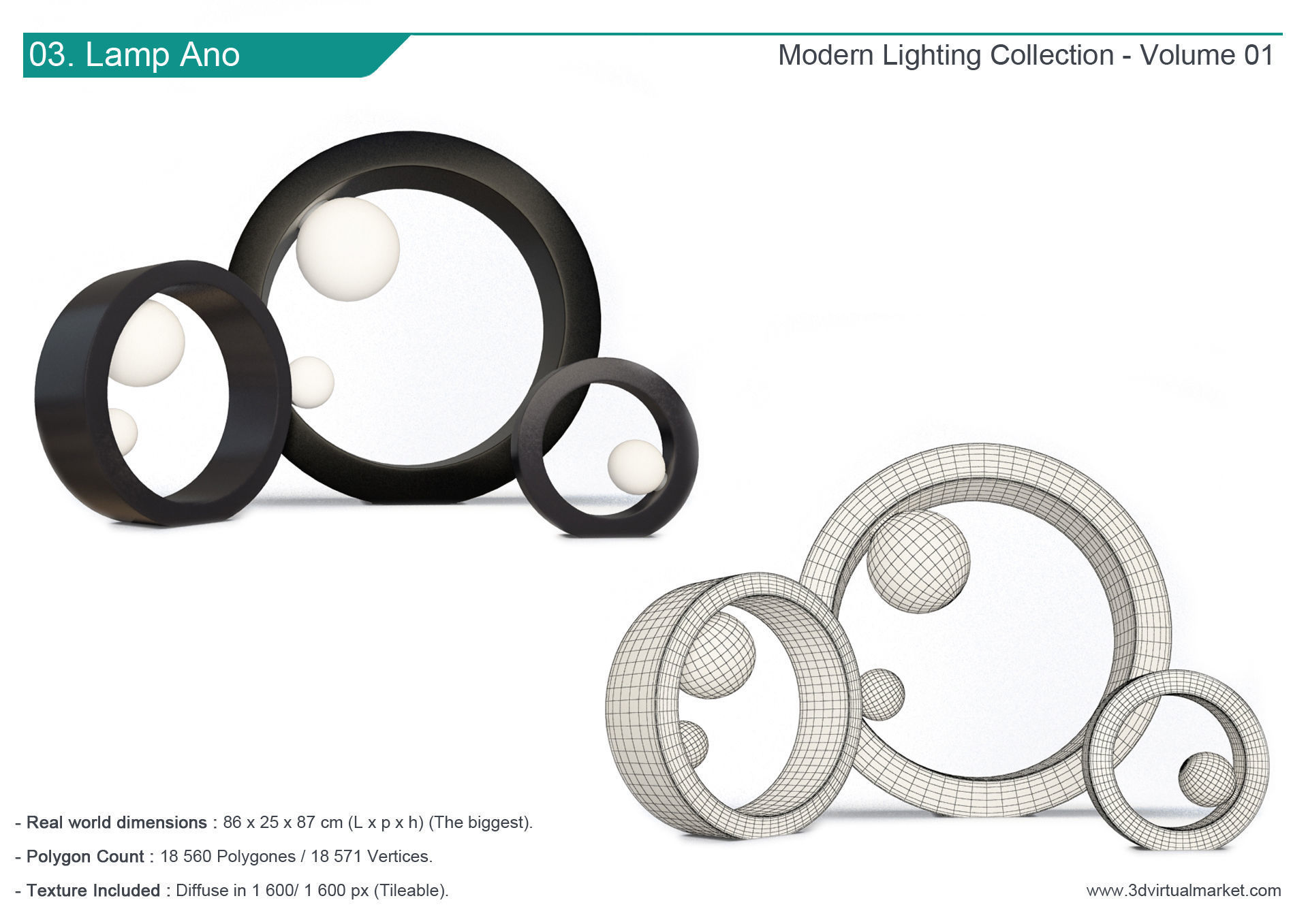 Modern Lamps Collection Faiences 3D model_4