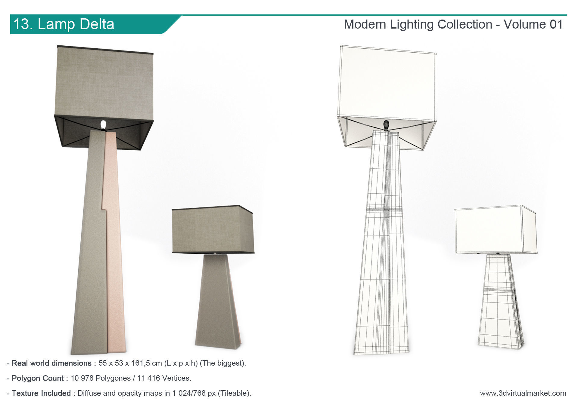Modern Lamps Collection Faiences 3D model_14