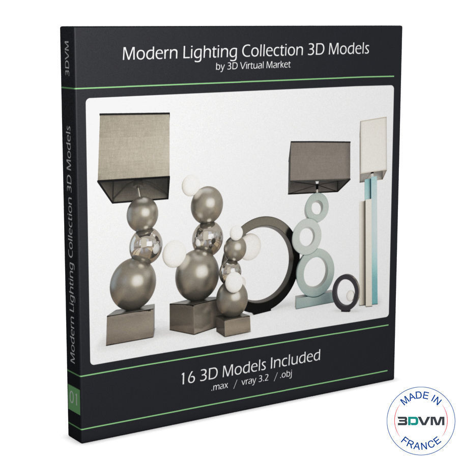 Modern Lamps Collection Faiences 3D model_1