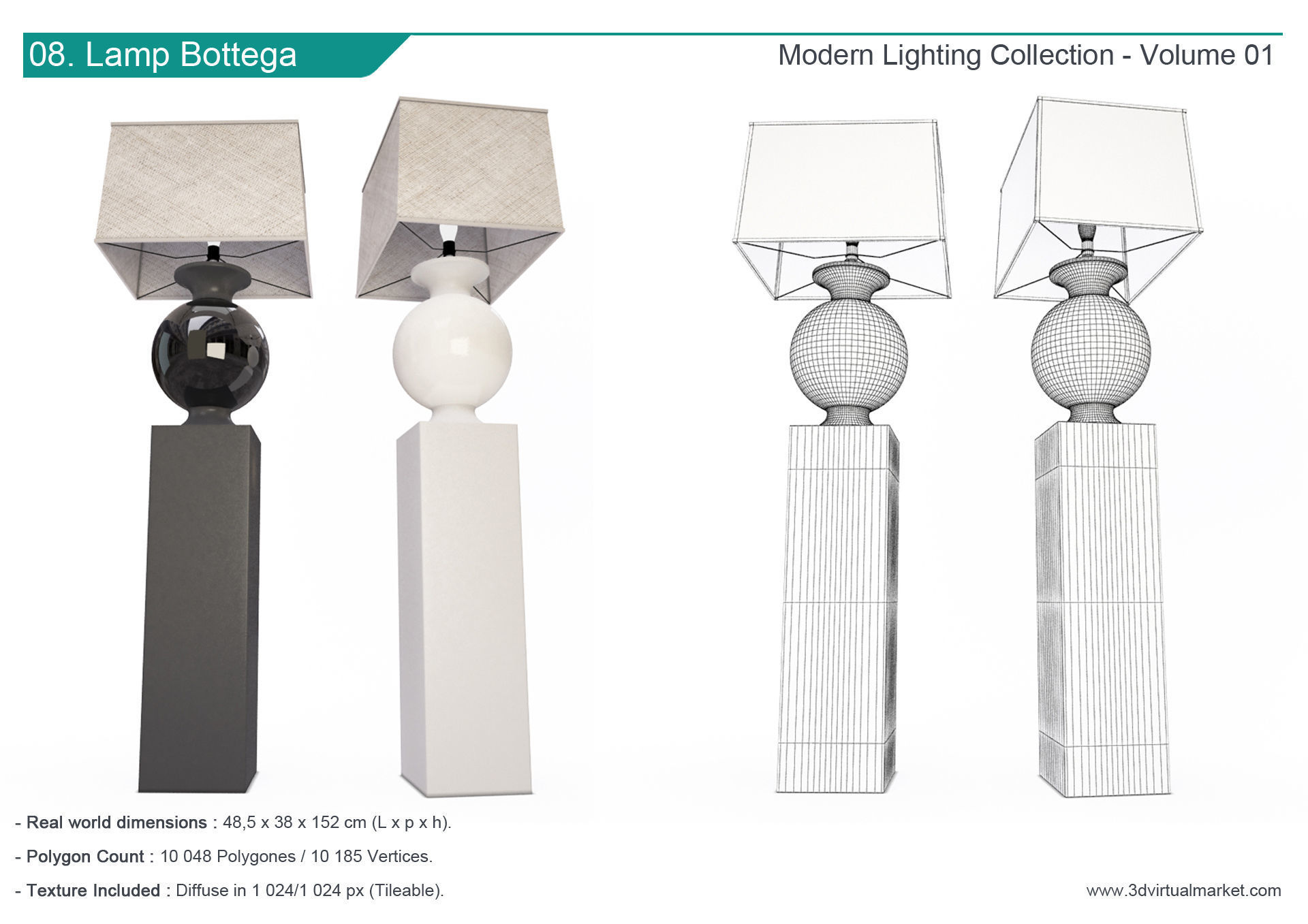 Modern Lamps Collection Faiences 3D model_9