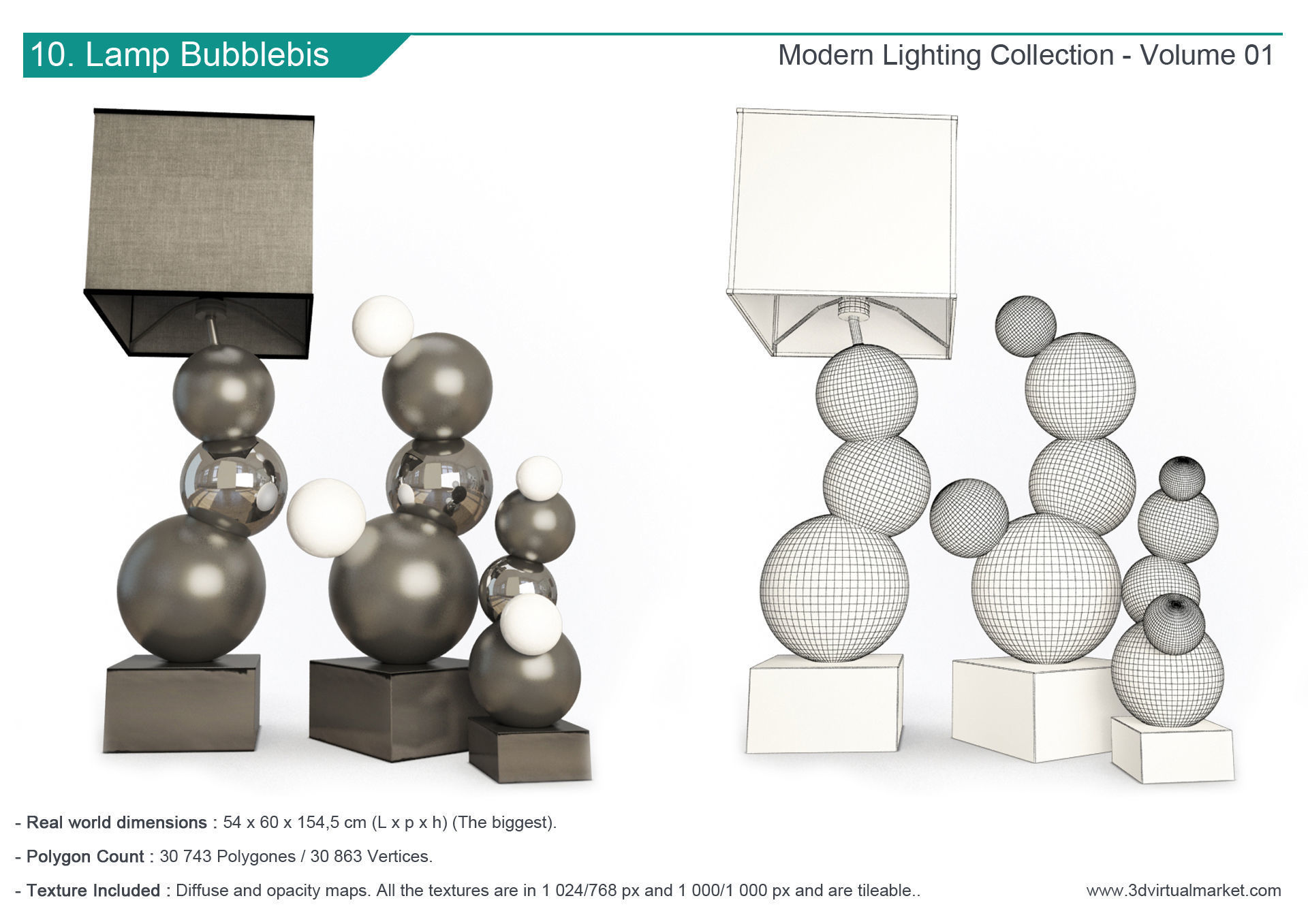 Modern Lamps Collection Faiences 3D model_11