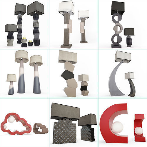 Modern Lighting Collection Faiences 3D model