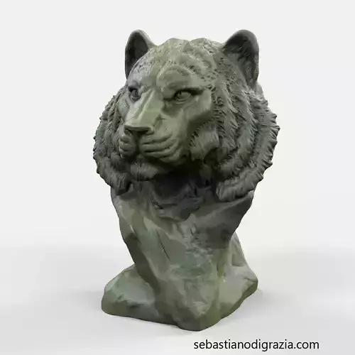 3d Printable Tiger Bust 3D print model