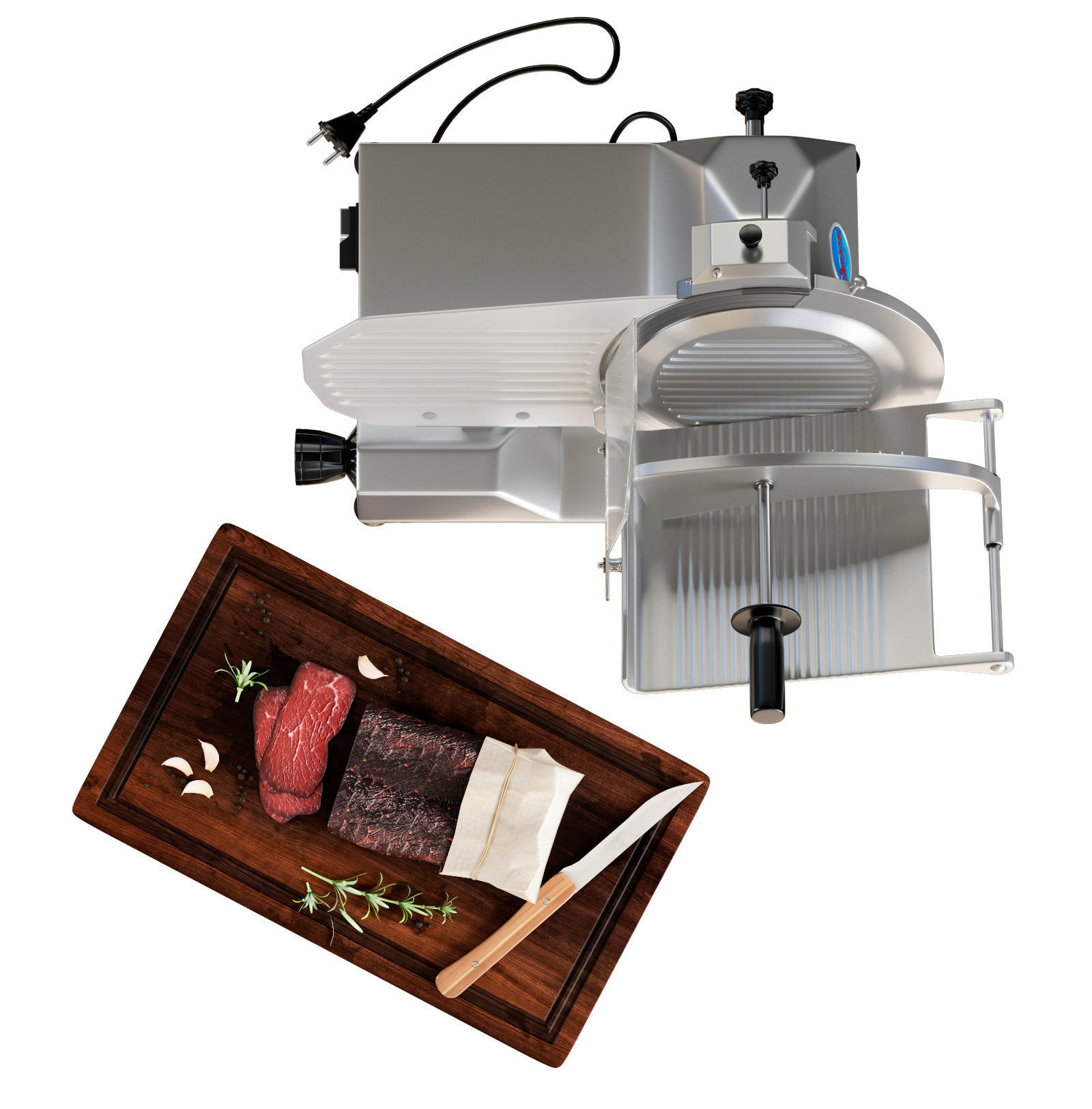 Industrial Meat Slicer Sirman MIRRA 300 3D model_5