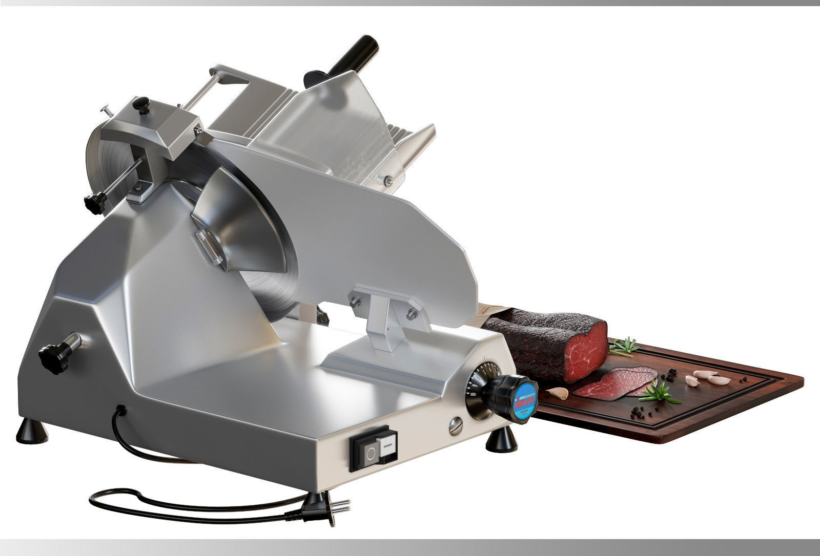 Industrial Meat Slicer Sirman MIRRA 300 3D model_4