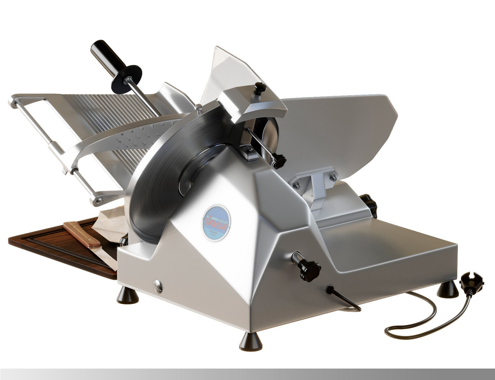 Industrial Meat Slicer Sirman MIRRA 300 3D model_3