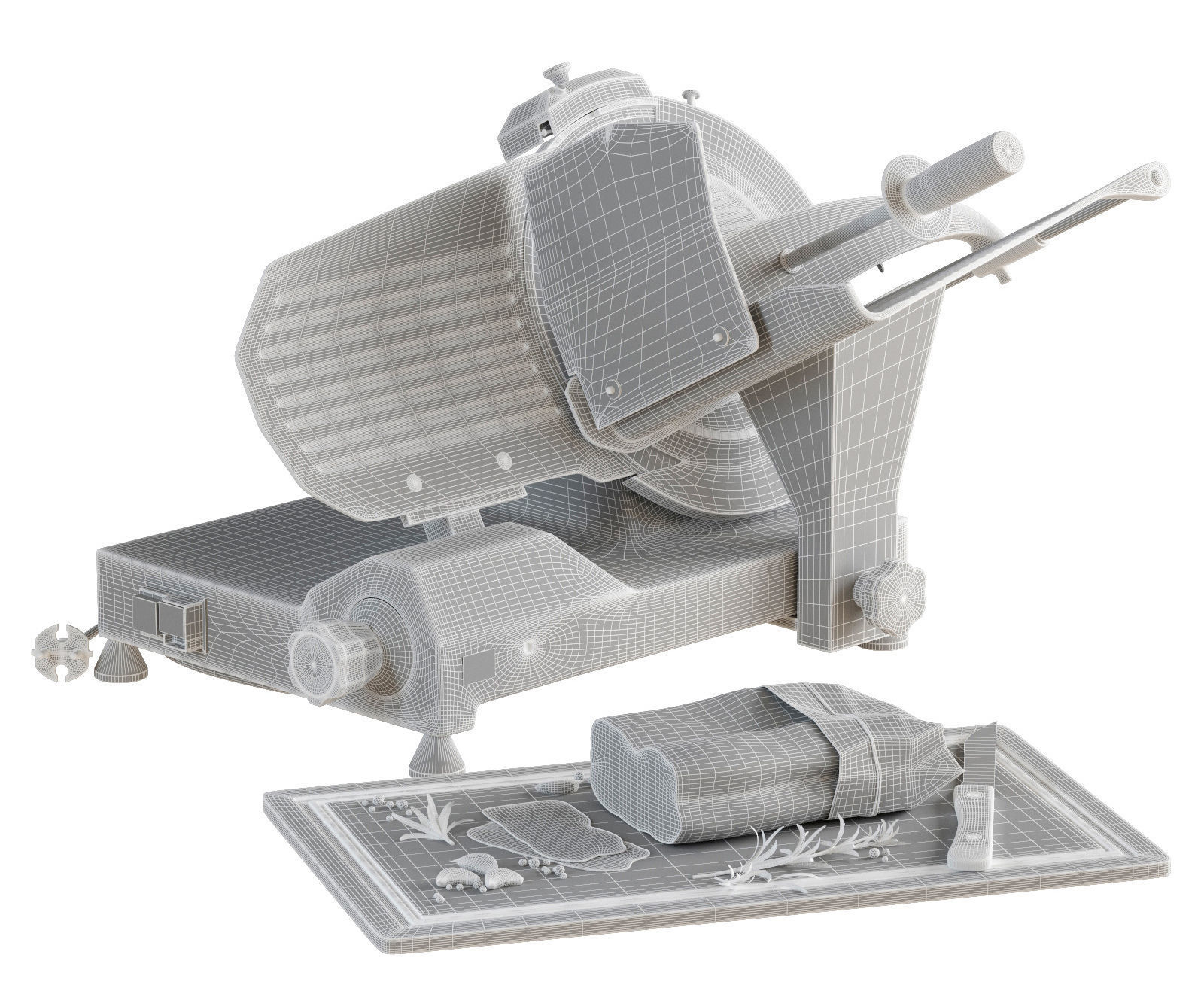 Industrial Meat Slicer Sirman MIRRA 300 3D model_2