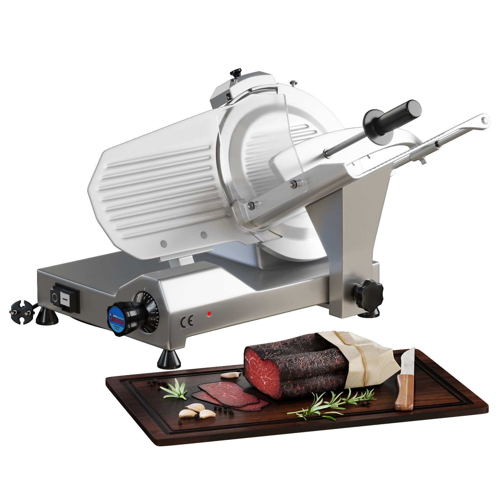 Industrial Meat Slicer Sirman MIRRA 300 3D model_6