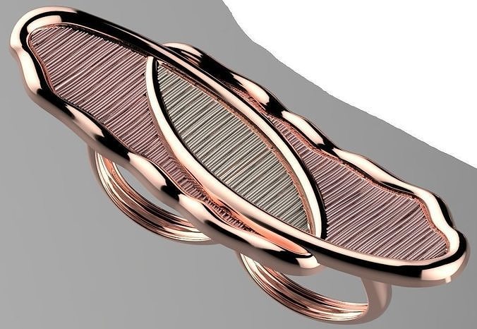 WithOUTGEM skinned Twist Ring  3D print model