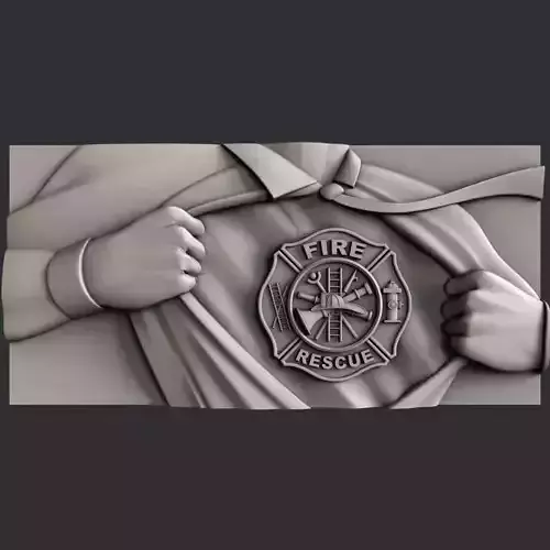 3d STL models for CNC router Firefighter