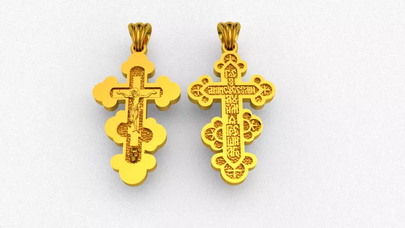 Cross ortodox  3D print model 3D print model_0