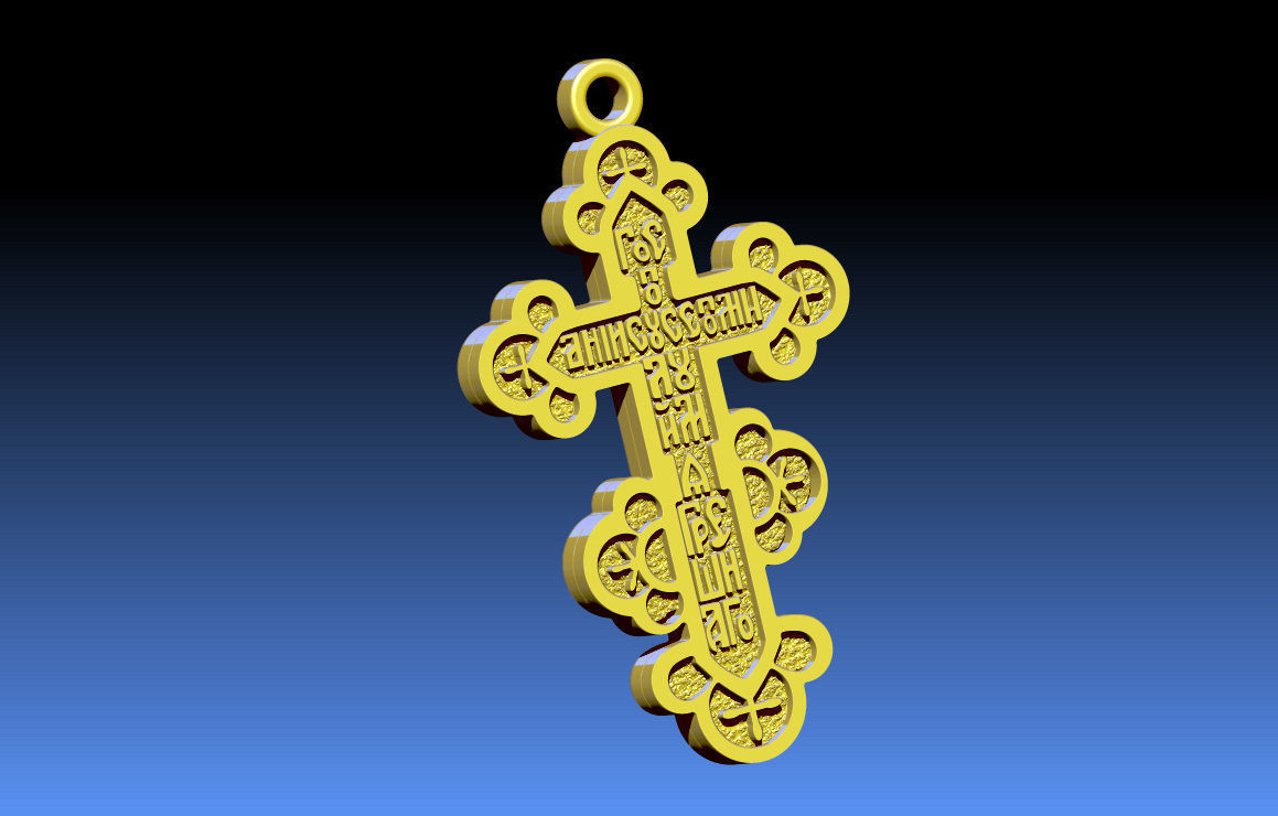 Cross ortodox  3D print model 3D print model_2
