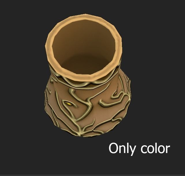 magic vases Low-poly 3D model_5