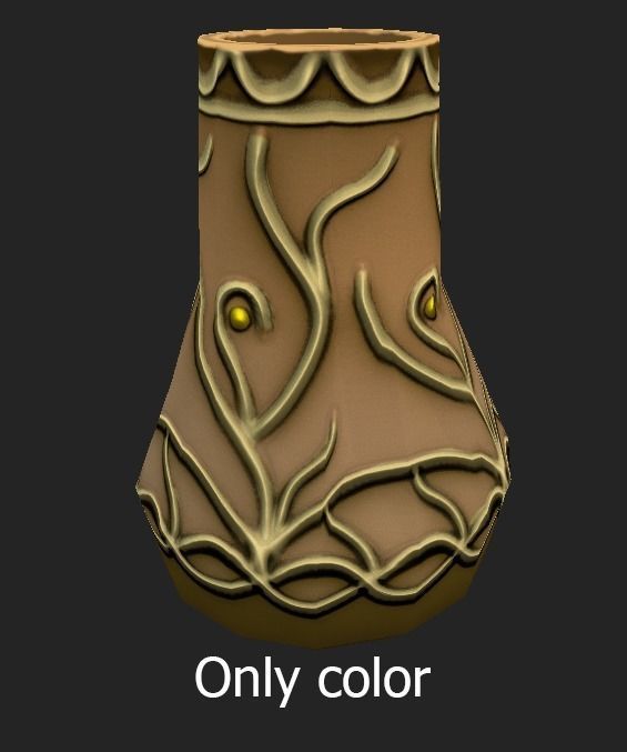 magic vases Low-poly 3D model_4