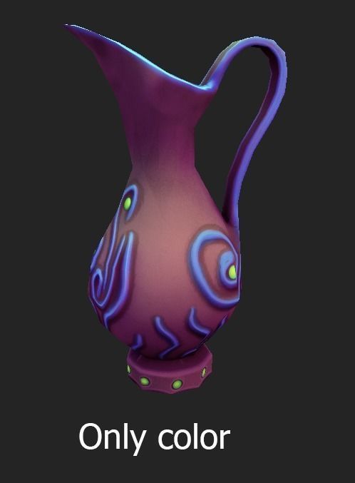 magic vases Low-poly 3D model_27