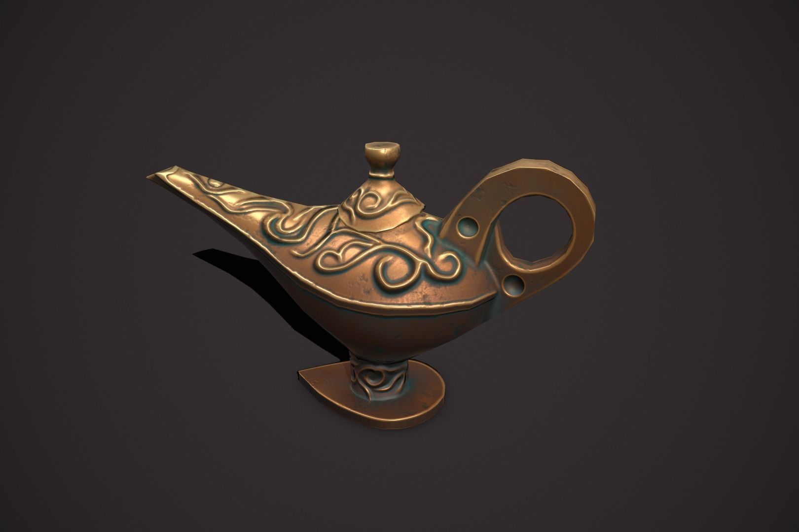 magic vases Low-poly 3D model_29