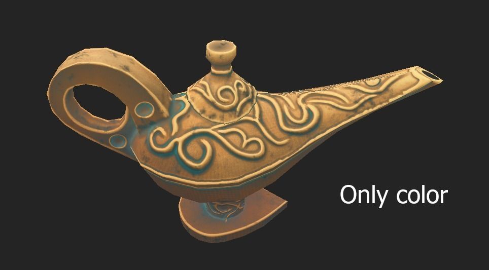 magic vases Low-poly 3D model_33