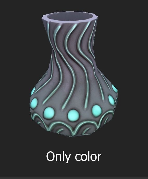 magic vases Low-poly 3D model_10