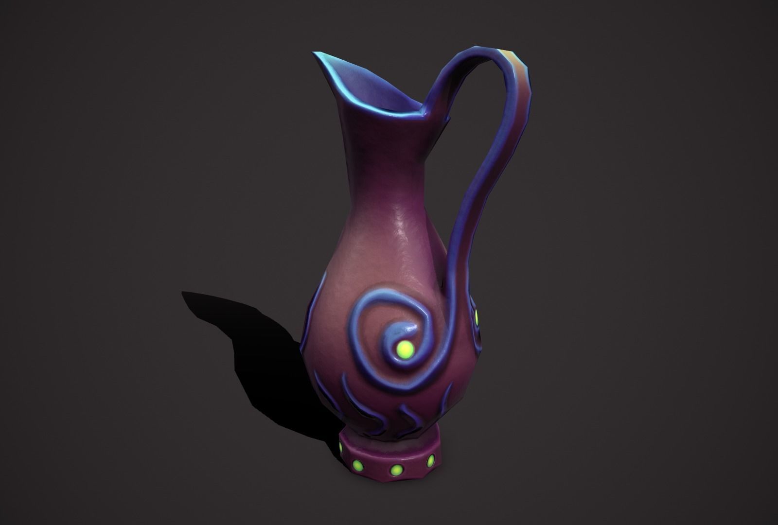 magic vases Low-poly 3D model_24