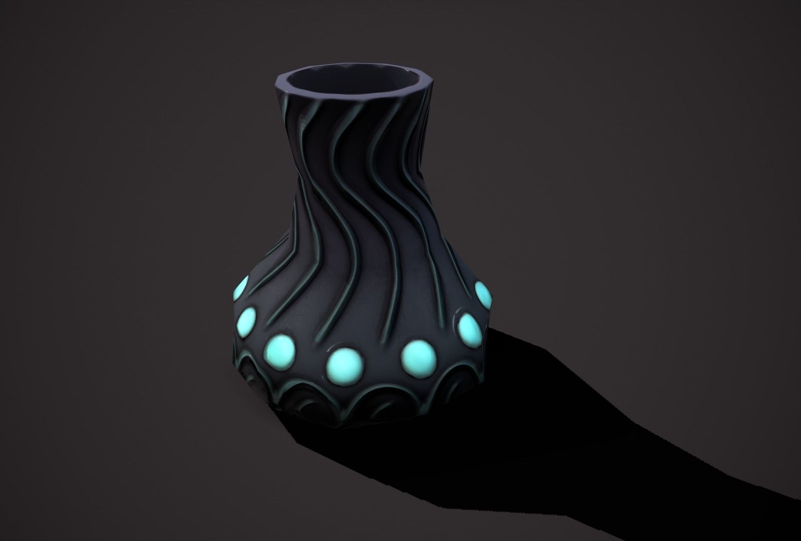 magic vases Low-poly 3D model_8