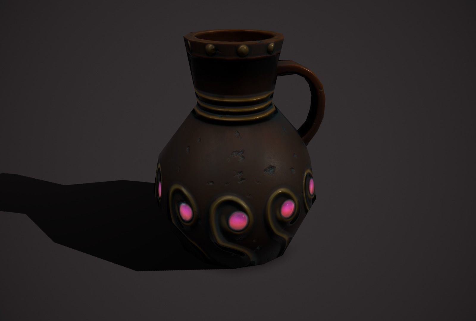 magic vases Low-poly 3D model_13