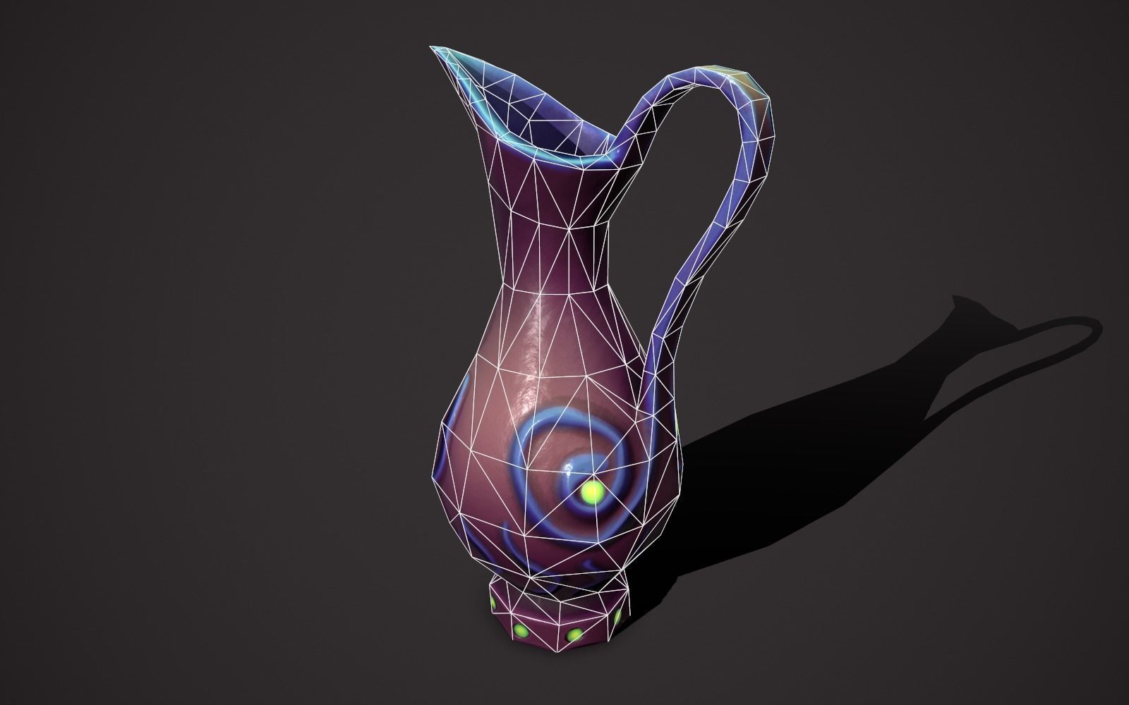 magic vases Low-poly 3D model_26